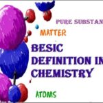 9th class Chemistry unit 1.2, Fundamentals of chemistry, علم کیمیا کی اساس