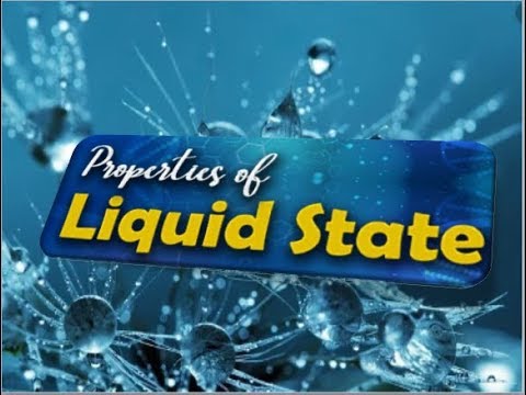 9th class Chemistry unit 5.6, Liquid state