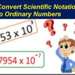 9th class math unit 3, convert scientific notation to ordinary number