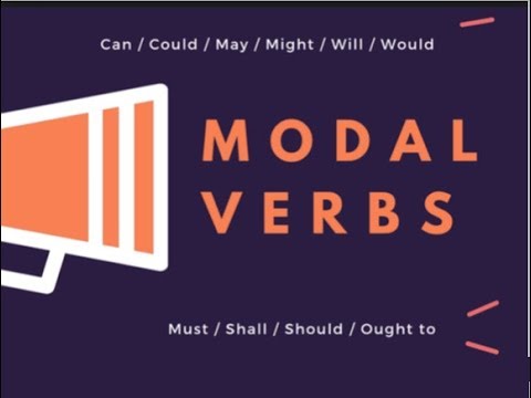 9th class English unit 2.13, English grammar, Modal verbs