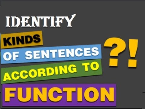 9th class English unit 2.20, Identify sentences,