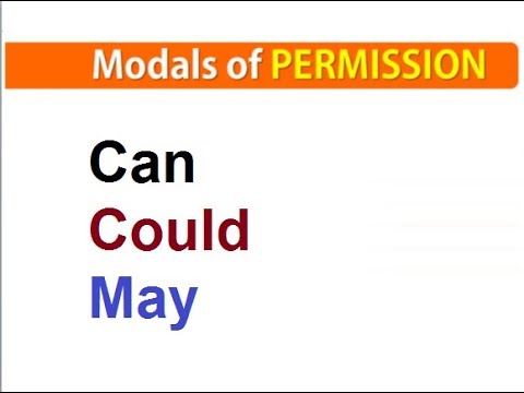 9th class English unit 2.14, English grammar, Modals of permission