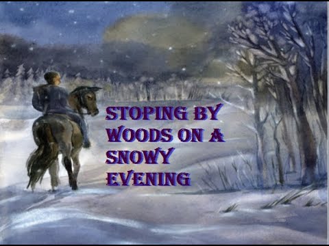 9th class English unit 8.1, Stopping by woods on a snowy evening, poem