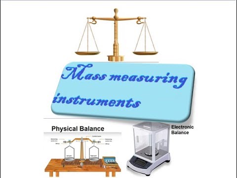 9th class Physics unit 1.9,  mass measuring instruments