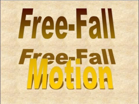 9th class Physics unit 2.21, Free Fall motion