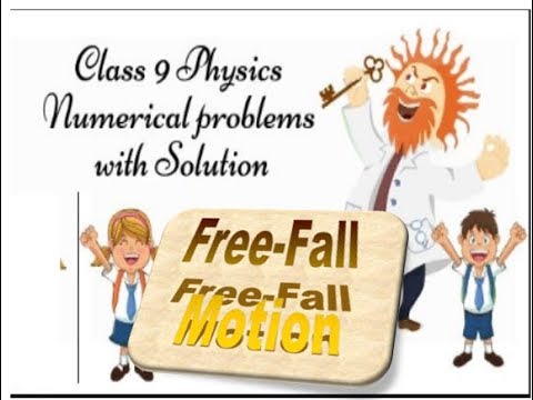 9th class Physics unit 2.22, Free fall problems with solution