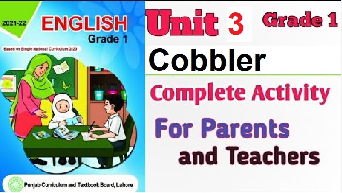 English grade 1 Cobbler cobbler poem oral communication