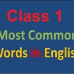 Aao English seekhein, for kids Class 1, learn common words