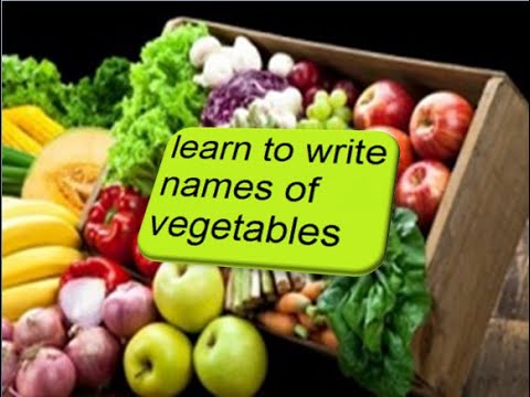 Aao English seekhein, for kids Class 1, Learn name of vegetables