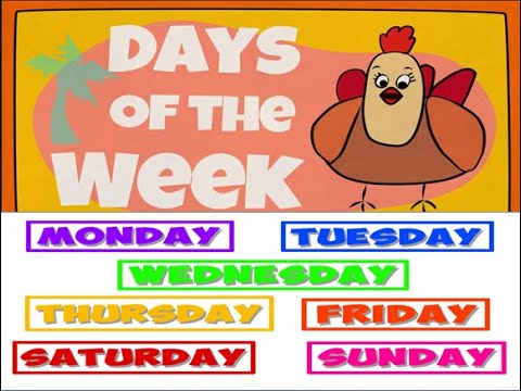 Aao English seekhein, for kids Class 1, Learn name of days of week