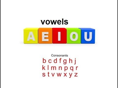 Aao English Seekhein, Grade 2 L 3,  vowels and consonants