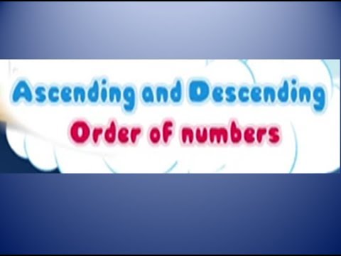 Class 2 Math L 16,  ascending and descending order of numbers in Urdu