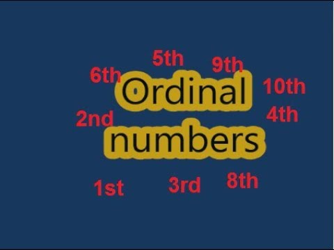 Class 2 Math L 17, ordinal numbers in Urdu