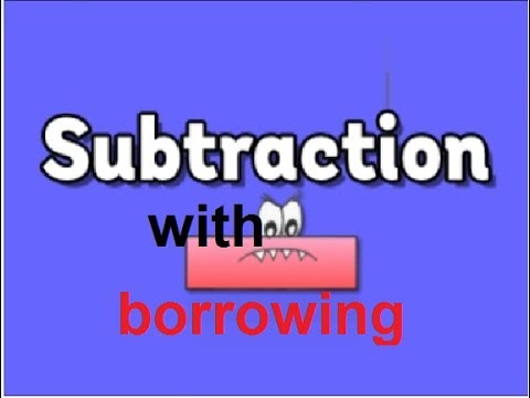 Class 2 Math L 29,  subtraction with borrowing in Urdu