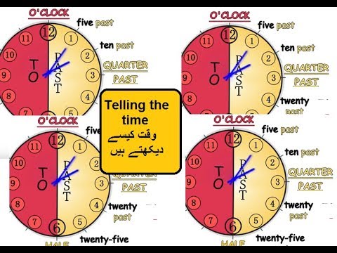 Basic math in Urdu grade 2 L 52, Telling time (a.m and p.m)