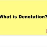 9th class English unit 6.11, English grammar, What is Denotation?