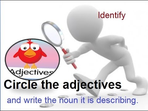 Aao English Seekhein, grade 4 L 37,  Identify Adjective