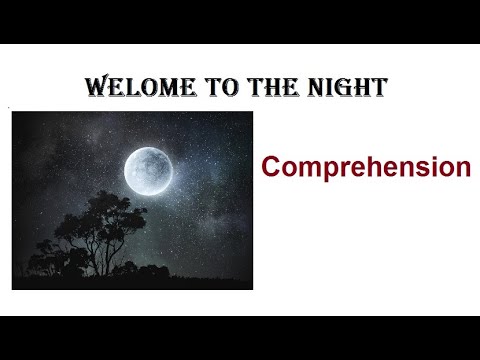 Pakistan home school/English class 4/PTB/comprehension/poem/welcome to night Lesson 5 in Urdu