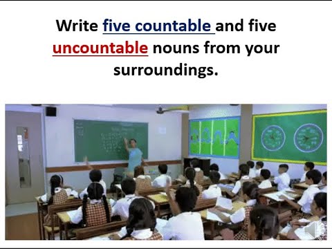 Learn English class 4, Comprehension Scary Uncle Sajid, nouns from your surroundings