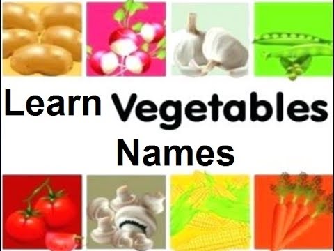 Learn english through urdu, vegetables names in english with pictures