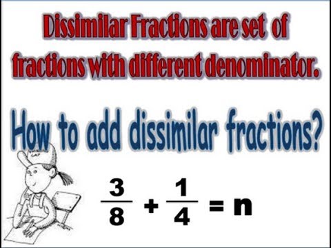 Learn basic Math in Urdu Grade 5 L 24, Adding and subtracting fractions