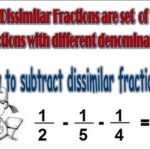 Learn basic Math in Urdu Grade 5 L 26, Subtraction of Dissimilar Fractions