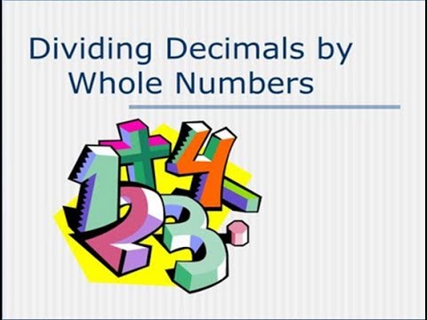 Learn basic Math in Urdu Grade 5 L 38, Dividing Decimals by whole numbers