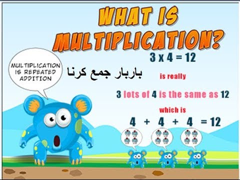 Learn basic Math in Urdu Grade 5 L 5, multiplication