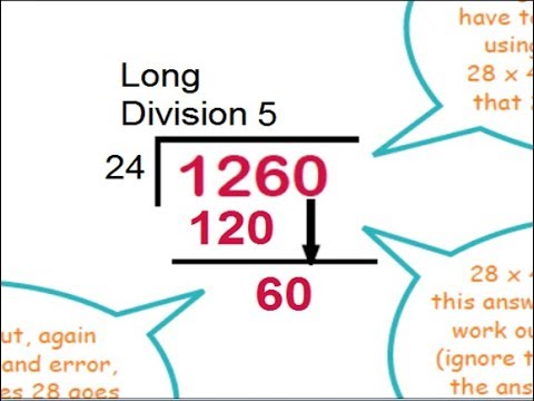 Learn basic Math in Urdu Grade 5 L 6, Long division