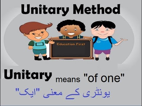 Learn basic Math in Urdu Grade 5 L 66, Learn unitary method