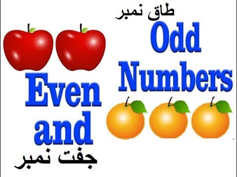Math class 3 L 11, Learning Even and odd numbers in Urdu