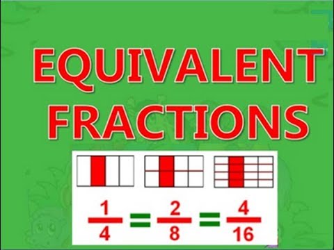 Learn basic concept of math in Urdu, Grade 3 L 46, Equivalent Fractions