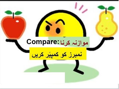 Math class 3 L 5, comparing numbers in Urdu